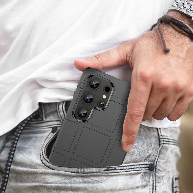 For Samsung Galaxy S25 Ultra 5G Full Coverage Shockproof TPU Phone Case(Black)