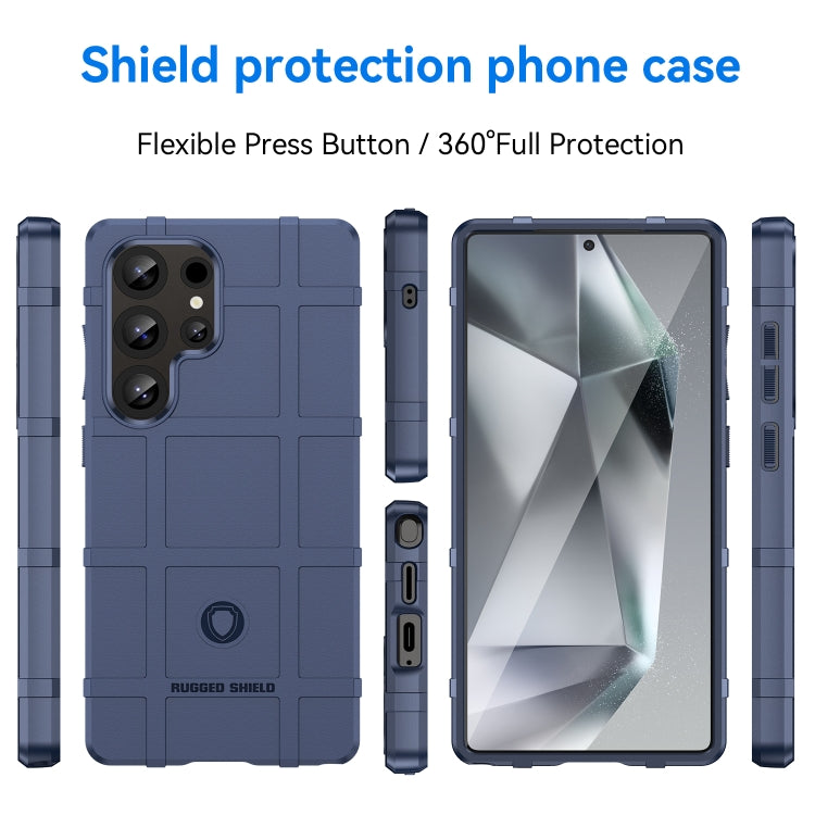 For Samsung Galaxy S25 Ultra 5G Full Coverage Shockproof TPU Phone Case(Blue)