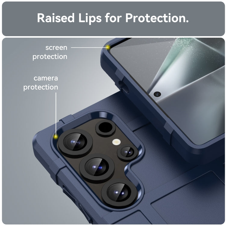 For Samsung Galaxy S25 Ultra 5G Full Coverage Shockproof TPU Phone Case(Blue)