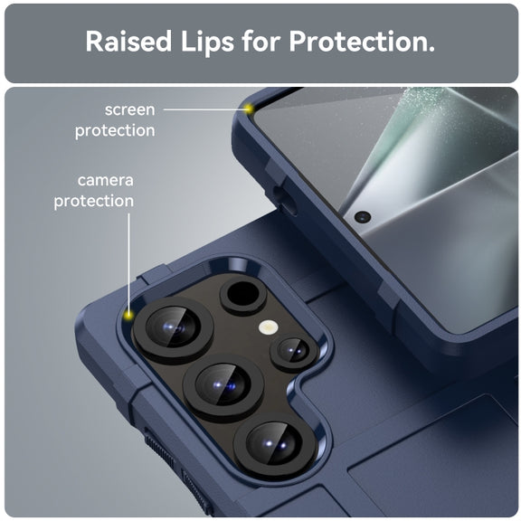 For Samsung Galaxy S25 Ultra 5G Full Coverage Shockproof TPU Phone Case(Blue)