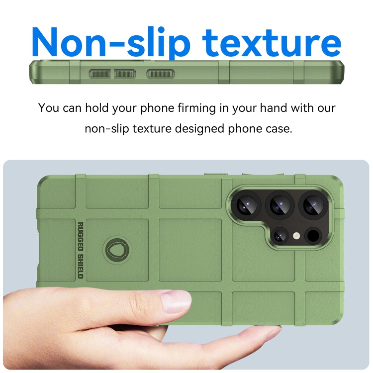 For Samsung Galaxy S25 Ultra 5G Full Coverage Shockproof TPU Phone Case(Green)