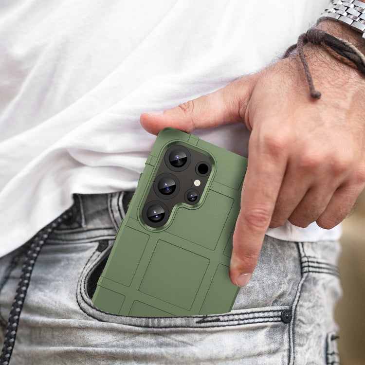 For Samsung Galaxy S25 Ultra 5G Full Coverage Shockproof TPU Phone Case(Green)