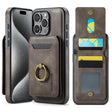 For iPhone 15 Pro Max DG.MING K1 MagSafe Detachable Wallet RFID Back Cover Phone Case(Coffee) - free shipping - PMC TechLife - Order now!