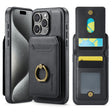 For iPhone 15 Pro Max DG.MING K1 MagSafe Detachable Wallet RFID Back Cover Phone Case(Black) - iPhone 15 Pro Max Cases by DG.MING | Online Shopping South Africa | PMC TechLife | Buy Now Pay Later Mobicred