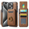 For iPhone 15 Pro Max DG.MING K1 MagSafe Detachable Wallet RFID Back Cover Phone Case(Brown) - free shipping - PMC TechLife - Order now!
