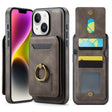 For iPhone 14 Plus DG.MING K1 MagSafe Detachable Wallet RFID Back Cover Phone Case(Coffee) - iPhone 14 Plus Cases by DG.MING | Online Shopping South Africa | PMC TechLife | Buy Now Pay Later Mobicred