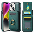 For iPhone 14 DG.MING K1 MagSafe Detachable Wallet RFID Back Cover Phone Case(Green) - free shipping - PMC TechLife - Order now!