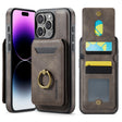 For iPhone 14 Pro Max DG.MING K1 MagSafe Detachable Wallet RFID Back Cover Phone Case(Coffee) - iPhone 14 Pro Max Cases by DG.MING | Online Shopping South Africa | PMC TechLife | Buy Now Pay Later Mobicred