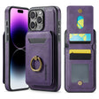 For iPhone 14 Pro Max DG.MING K1 MagSafe Detachable Wallet RFID Back Cover Phone Case(Purple) - free shipping - PMC TechLife - Order now!