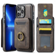 For iPhone 13 Pro DG.MING K1 MagSafe Detachable Wallet RFID Back Cover Phone Case(Coffee) - iPhone 13 Pro Cases by DG.MING | Online Shopping South Africa | PMC TechLife | Buy Now Pay Later Mobicred