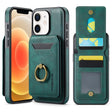 For iPhone 12 DG.MING K1 MagSafe Detachable Wallet RFID Back Cover Phone Case(Green) - free shipping - PMC TechLife - Order now!