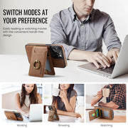 For iPhone 12 Pro Max DG.MING K1 MagSafe Detachable Wallet RFID Back Cover Phone Case(Brown)