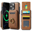 For iPhone 16 Pro Max DG.MING K1 MagSafe Detachable Wallet RFID Back Cover Phone Case(Brown) - free shipping - PMC Jewellery - Order now!