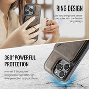 For iPhone 16 Pro DG.MING K1 MagSafe Detachable Wallet RFID Back Cover Phone Case(Coffee)