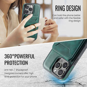 For iPhone 16 Pro DG.MING K1 MagSafe Detachable Wallet RFID Back Cover Phone Case(Green)