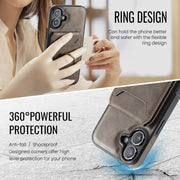 For iPhone 16 Plus DG.MING K1 MagSafe Detachable Wallet RFID Back Cover Phone Case(Coffee)