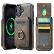 For iPhone 16 DG.MING K1 MagSafe Detachable Wallet RFID Back Cover Phone Case(Coffee) - free shipping - PMC Jewellery - Order now!