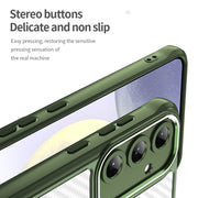 For Samsung Galaxy S25+ 5G Carbon Fiber Texture MagSafe Translucent Phone Case(Green)
