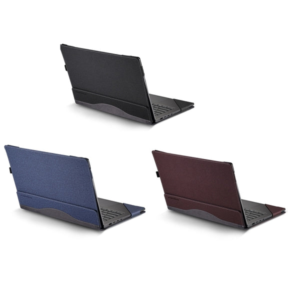 For MicroSoft Surface Laptop 15 inch Leather Laptop Shockproof Protective Case(Wine Red)