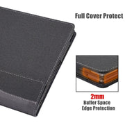 For MicroSoft Surface Laptop 15 inch Leather Laptop Shockproof Protective Case(Wine Red)