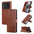 For Redmi K70 Ultra AZNS Sheepskin Texture Flip Leather Phone Case(Brown) - free shipping - PMC Jewellery - Order now!