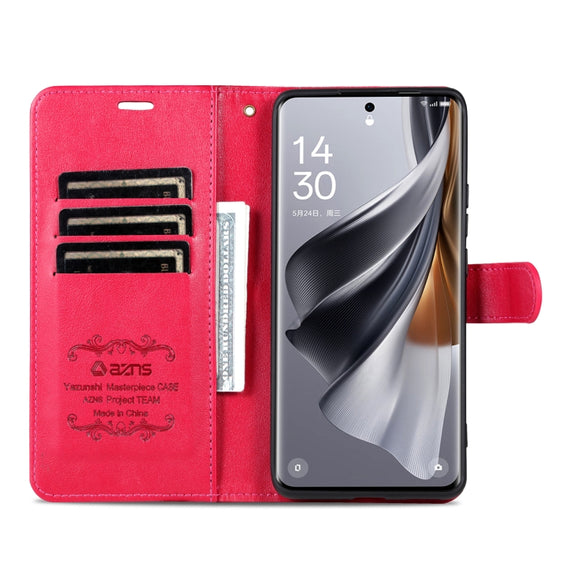 For Redmi K70 Ultra AZNS Sheepskin Texture Flip Leather Phone Case(Red)