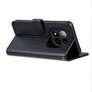 For Redmi Note 14 Pro 5G AZNS Sheepskin Texture Flip Leather Phone Case(Black)