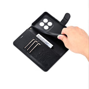 For Redmi Note 14 Pro 5G AZNS Sheepskin Texture Flip Leather Phone Case(Black)