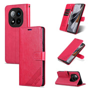 For Redmi Note 14 Pro 5G AZNS Sheepskin Texture Flip Leather Phone Case(Red)