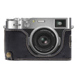 For FUJIFILM X100VI Glossy PU Leather Camera Half Case Base(Black) - Half Case by PMC TechLife | Online Shopping South Africa | PMC TechLife | Buy Now Pay Later Mobicred