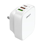 LDNIO Q334 32W Type-C + Dual USB Port Charger with 1m USB-C / Type-C Data Cable, Plug Type:US Plug(White)