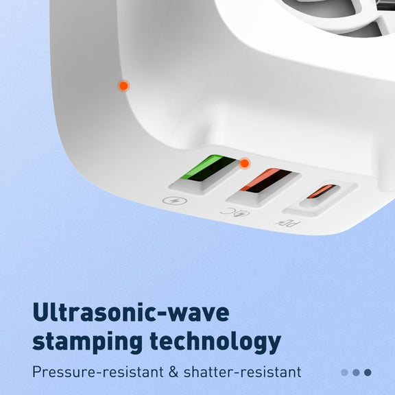 LDNIO Q334 32W Type-C + Dual USB Port Charger with 1m USB-C / Type-C Data Cable, Plug Type:US Plug(Black)