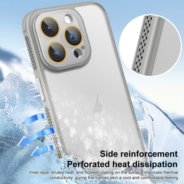 For iPhone 16 Plus Side Cooling Skin Feel Frosted Phone Case(Pink)