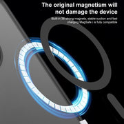 For iPhone 16 Hardware Side Cooling Skin Feel Frosted MagSafe Magnetic Phone Case with Lens Film(Black)