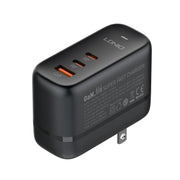 LDNIO Q366 65W USB + Dual Type-C Port Charger with 1m USB-C / Type-C to USB-C / Type-C Data Cable, Plug Type:US Plug(Black)
