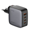 LDNIO Q408 100W GaN USB+3 USB-C / Type-C Interface Charger with 1m 100W USB-C / Type-C to USB-C / Type-C Data Cable, Plug Type:EU Plug(Black) - free shipping - PMC TechLife - Order now!