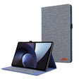 For OnePlus Pad Pro 12.1 Fabric Texture Horizontal Flip Leather Tablet Case(Blue) - free shipping - PMC TechLife - Order now!