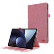 For OnePlus Pad Pro 12.1 Fabric Leather Tablet Case(Rose Red) - Others by PMC TechLife | Online Shopping South Africa | PMC TechLife | Buy Now Pay Later Mobicred