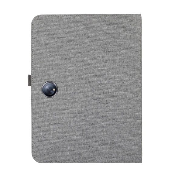 For OnePlus Pad Pro 12.1 Fabric Leather Tablet Case(Grey)