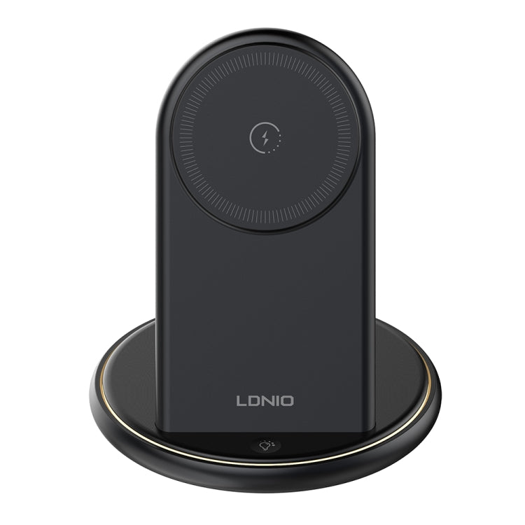 LDNIO WL02 25.5W 5 in 1 MagSafe Wireless Charger with 30cm Type-C Cable(Black)