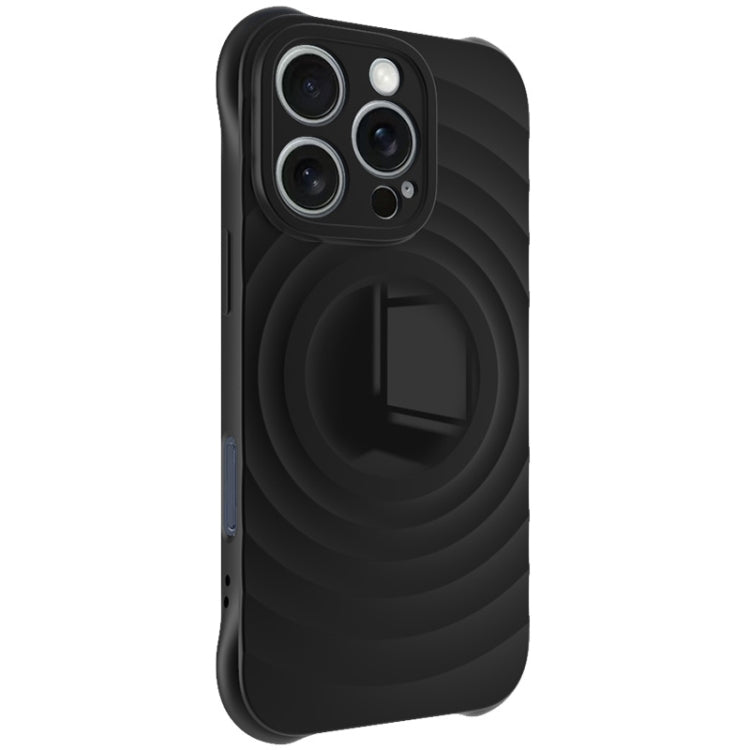 For iPhone 16 Pro Max IMAK UC-6 Series Manbo Frosting Soft Phone Case(Black)