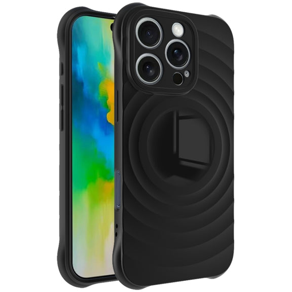 For iPhone 16 Pro Max IMAK UC-6 Series Manbo Frosting Soft Phone Case(Black)