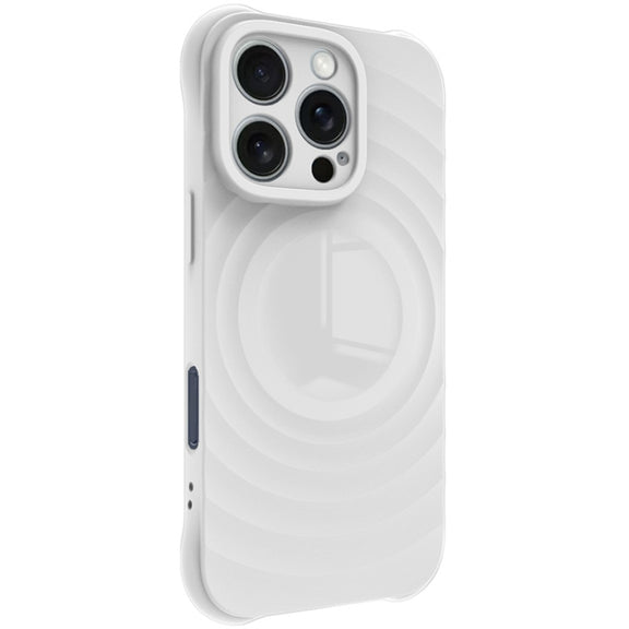 For iPhone 16 Pro Max IMAK UC-6 Series Manbo Frosting Soft Phone Case(White)