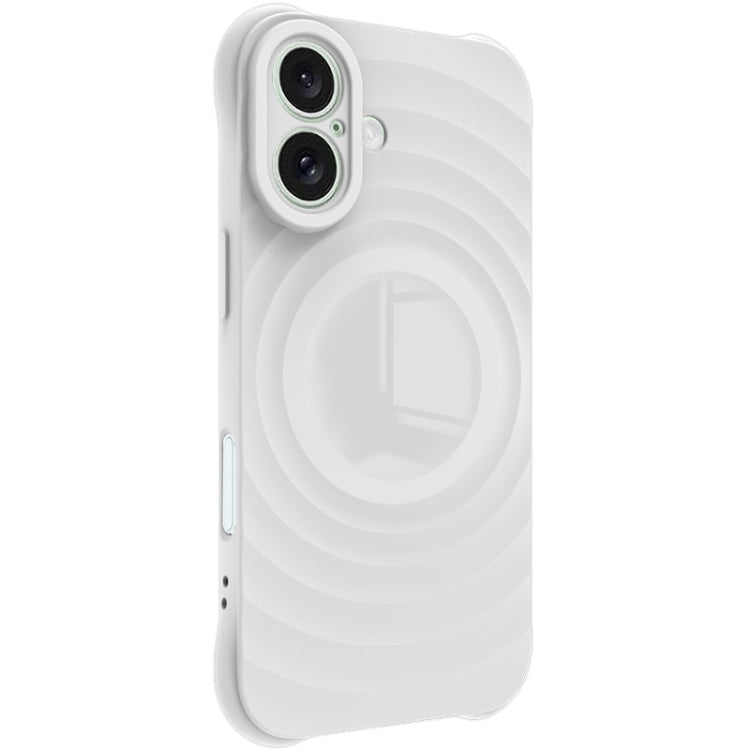 For iPhone 16 IMAK UC-6 Series Manbo Frosting Soft Phone Case(White)