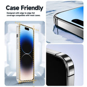 For iPhone 16 Plus LK Easy Install HD Tempered Glass Film(Black)