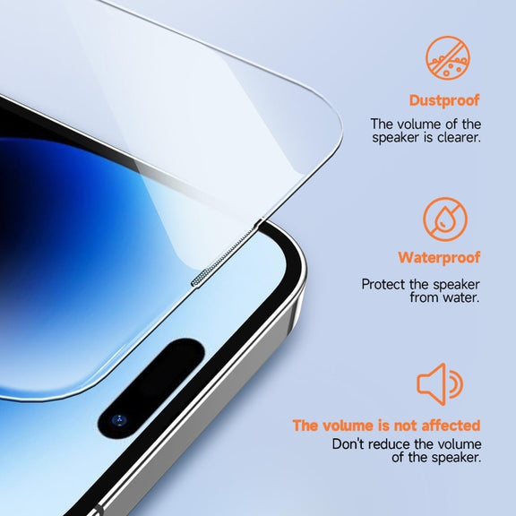 For iPhone 16 Plus LK Easy Install HD Tempered Glass Film(Black)