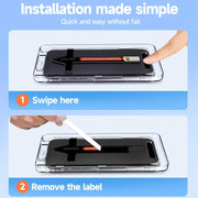 For iPhone 16 LK Easy Install HD Tempered Glass Film(Black)