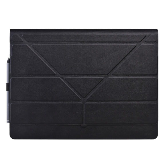 For Microsoft Surface Book 3 / 2 / 1 13.5 inch Deformation Single Screen Leather Laptop Case(Black)