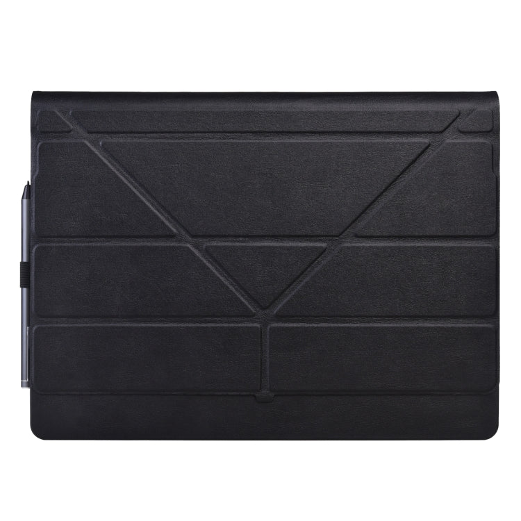 For Microsoft Surface Book 3 / 2 / 1 13.5 inch Deformation Single Screen Leather Laptop Case(Black)