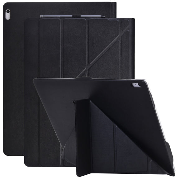 For Microsoft Surface Book 3 / 2 / 1 13.5 inch Deformation Single Screen Leather Laptop Case(Black)